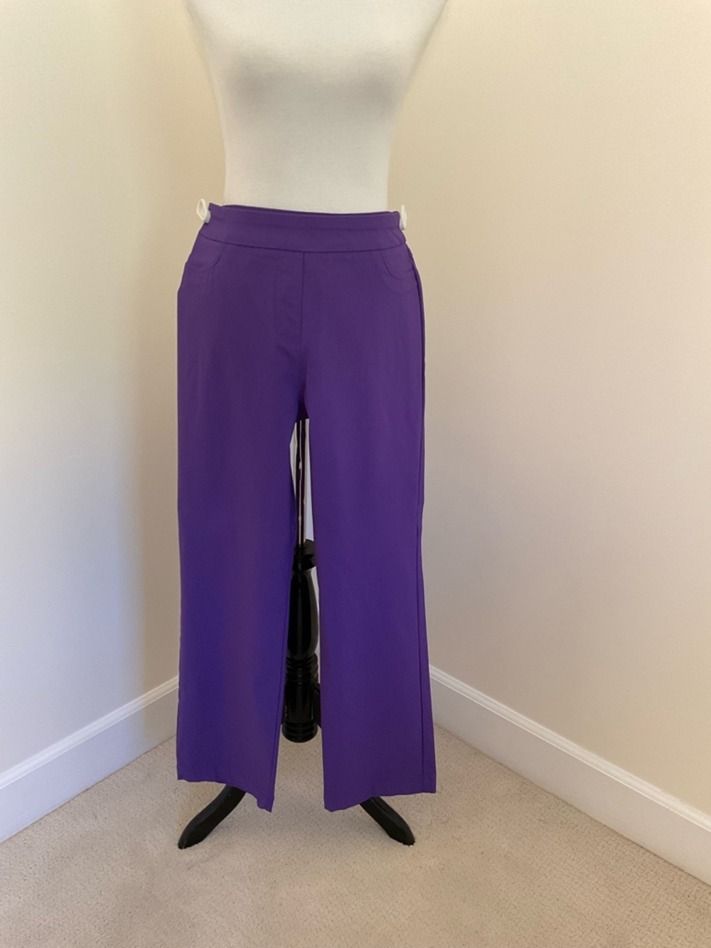 Draper’s & Damon’s Vibrant Purple High-Waist Trousers